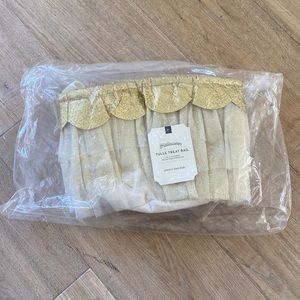 Pottery Barn Kids Gold Tulle Treat Bag